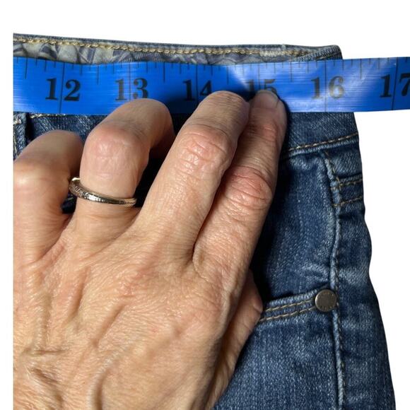 Paige Monte Boot Cutoff Shorts 30 Y2K‎ Denimcore Raw Hem Made in USA Denimcore - Picture 10 of 13